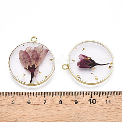 Подвески из прозрачной эпоксидной смолы&nbsp;RESI-L036-12G-03