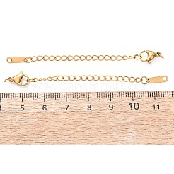 Удлинитель цепочки из нержавеющей стали 304 с подвесками в форме капли.&nbsp;STAS-G383-08G