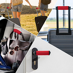 4 шт. 4-цветные неопреновые накладки на ручки багажа AJEW-CN0004-25