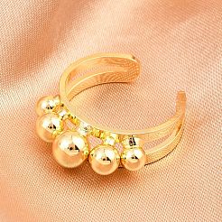 Латунные манжеты для женщин&nbsp;RJEW-Z113-17G