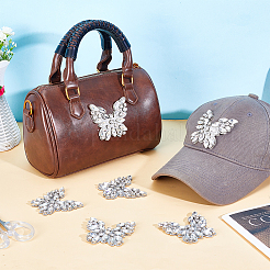 6 шт. бабочка со стразами горячего закрепления&nbsp;DIY-NB0014-53