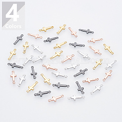 40 шт. 4-х цветные латунные соединительные звенья&nbsp;KK-PH0003-75