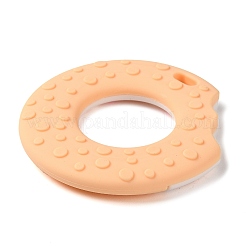 Экологически чистые силиконовые фокусные бусины для пищевых продуктов в виде пончиков SIL-Q023-01D