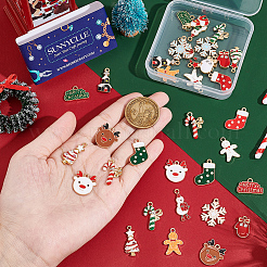 Подвески из сплава эмали 40шт 20 стиля ENAM-SC0003-69