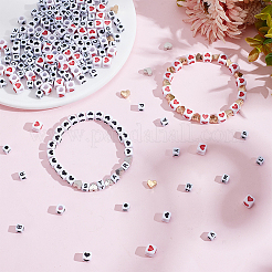 Наборы непрозрачных акриловых бусин SACR-WR0001-02