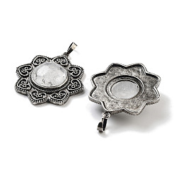 Подвески из натурального кварца и латуни&nbsp;G-K338-09AS-05