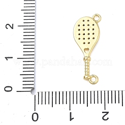 Латунные микропаве прозрачные подвески с фианитом&nbsp;KK-I476-08G