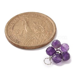 Подвески из бисера из натурального смешанного камня PALLOY-JF02104