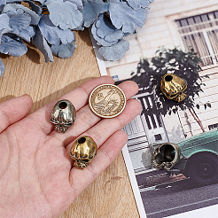 4шт 2 цвета латунные бусины&nbsp;KK-NB0003-97