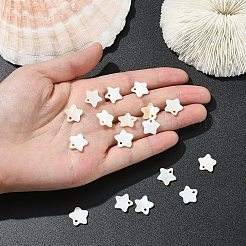 20 шт. подвески-звезды из натуральной пресноводной ракушки&nbsp;SHEL-YW0001-14
