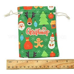 12 шт. 6 стиля тканевых мешков для хранения с рождественской тематикой ABAG-FS0001-09