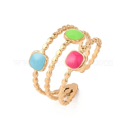 Кольца-манжеты из нержавеющей стали 304 для женщин&nbsp;RJEW-D334-02D-G