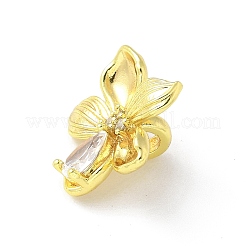 Латунные микропаве прозрачные подвески с фианитом KK-A236-02G