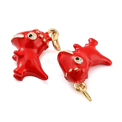 Подвески из латуни и эмали с покрытием динозавра KK-Q804-11G