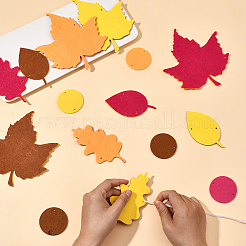 2 сумка 2 стиля фетровые поздравительные баннеры на тему Дня благодарения&nbsp;HJEW-SP0001-29