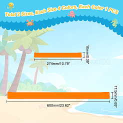 Наборы силиконовых полотенец красной серии AJEW-WH0016-31B