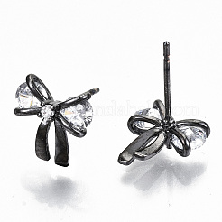 Латунь серьги KK-T062-44B-NF