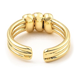 Латунные открытые кольца манжеты RJEW-M152-01G