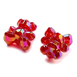 Акриловые граненые бусины с УФ-покрытием&nbsp;X-MACR-D024-05A