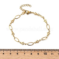 Браслеты из нержавеющей стали 304 BJEW-A044-03B-G