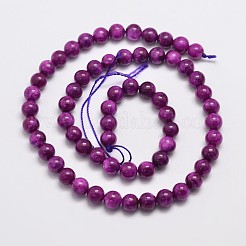 Натуральные и крашеные нити шарик Malaysia нефрита G-A146-6mm-B03