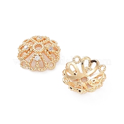 Покрытие стойки латунный кубический цирконий колпачок из бисера KK-A183-77G