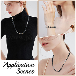 1шт полимерная глина со сплавом и кристаллами шейный ремешок для очков&nbsp;AJEW-CN0005-04A