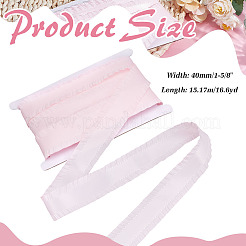 16.6 ярд полиэстеровой кружевной ленты с оборками&nbsp;DIY-ME0001-62A