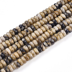 Натуральный кунжут яшма / киви нитки бусины яшмы G-T140-84