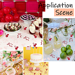 2 пакетик с бантом и вишневым бумажным конфетти для украшения вечеринки&nbsp;DIY-SC0031-55