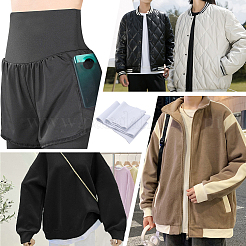 Ребристая ткань из полиэстера для манжет DIY-WH0430-351B