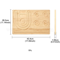 Прямоугольные доски для дизайна деревянных браслетов TOOL-YWC0003-04