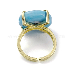 Лэмпворк злой глаз открытое кольцо на запястье RJEW-M147-01LG-02