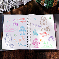 Пластиковые штампы пвх DIY-WH0167-56-46