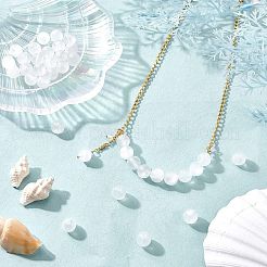 1 нить бусины из натурального селенита G-CA0001-78D