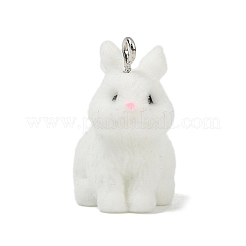 Подвески из непрозрачной смолы с рисунком животных RESI-H042-01P-04