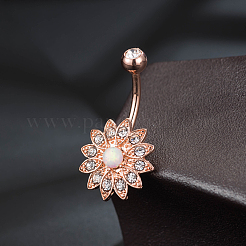 Латунные украшения для пирсинга AJEW-EE0006-79RG