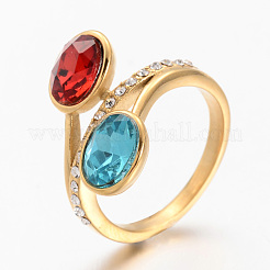 Кольца для пальцев из хирургической нержавеющей стали 316 RJEW-K015-16G