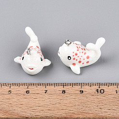 Подвески из непрозрачной смолы на тему морских животных&nbsp;RESI-D071-04H