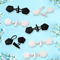 Пуговицы из смолы 8шт 2 цвета&nbsp;FIND-CY0001-32B