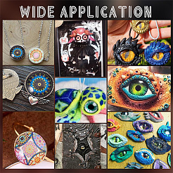 1 пакетик стеклянных кабошонов с плоской задней частью GGLA-PH0001-55B