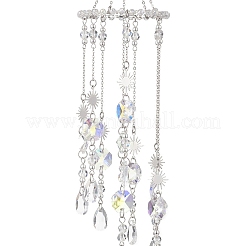 Подвесные ловцы солнца из стекла и нержавеющей стали&nbsp;HJEW-JM04537