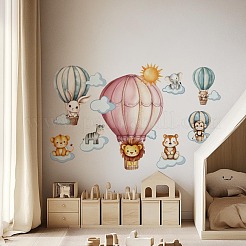 Полупрозрачные самоклеящиеся наклейки на стену из ПВХ STIC-WH0015-309