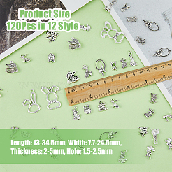 Подвески из сплава в тибетском стиле TIBE-DC0001-08