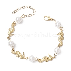 Сплав браслеты из морских коньков BJEW-JB11841