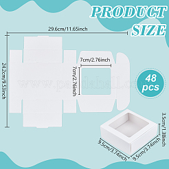48 шт. бумажные коробки для конфет CON-BC0007-52B
