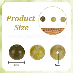 2 нити натуральных бусин перидота G-OC0002-75