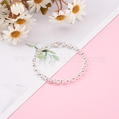 Женские браслеты-цепочки Rolo из нержавеющей стали 304 BJEW-JB05996-01