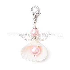 Подвеска в виде ракушки-ангела HJEW-MZ00246-01