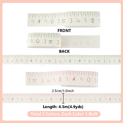2 рулон 2 цвета 4.5м хлопковая лента с принтом OCOR-PH0005-14